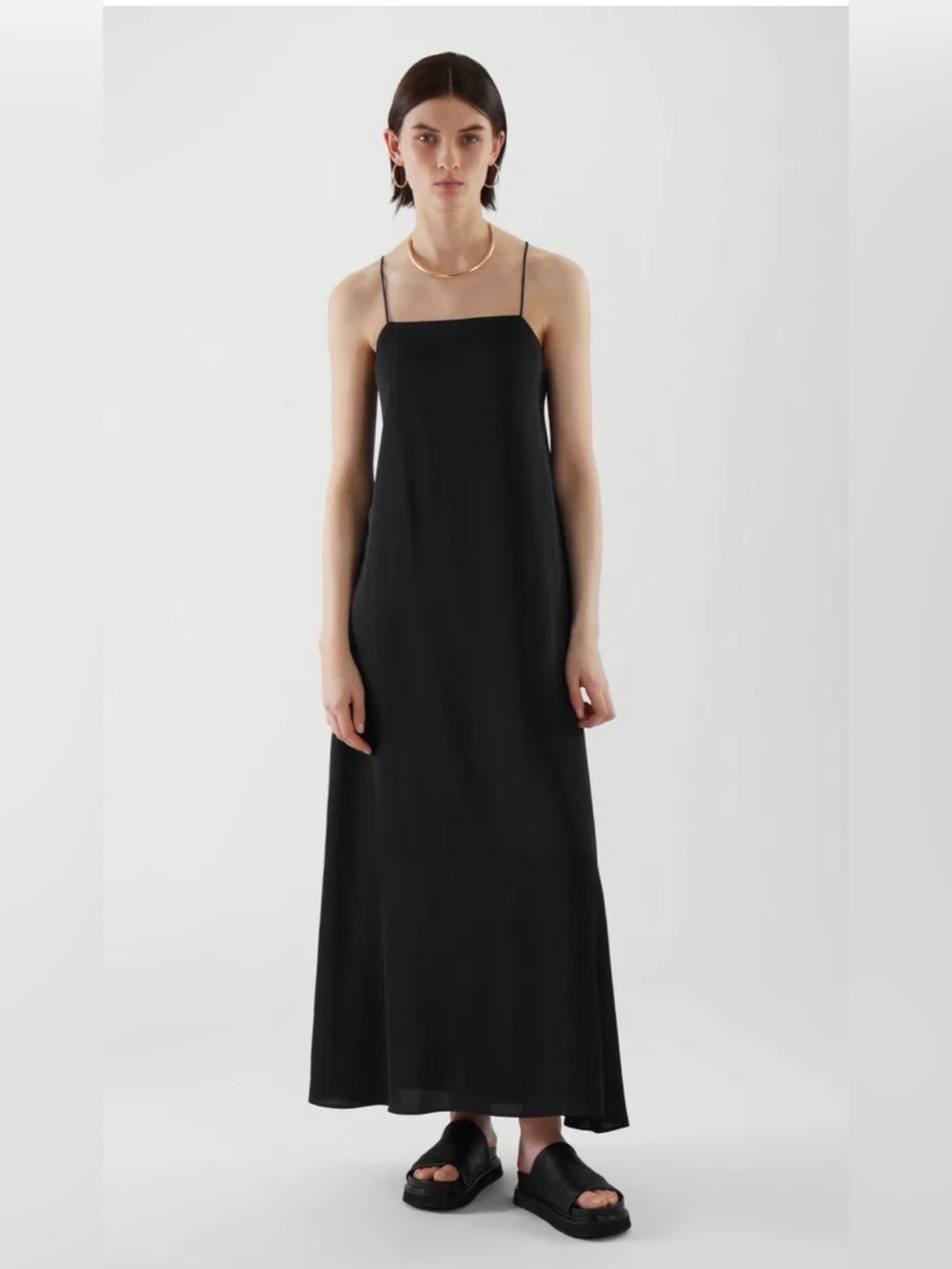 Preloved - COS - Satin Slip Dress - Sz 12